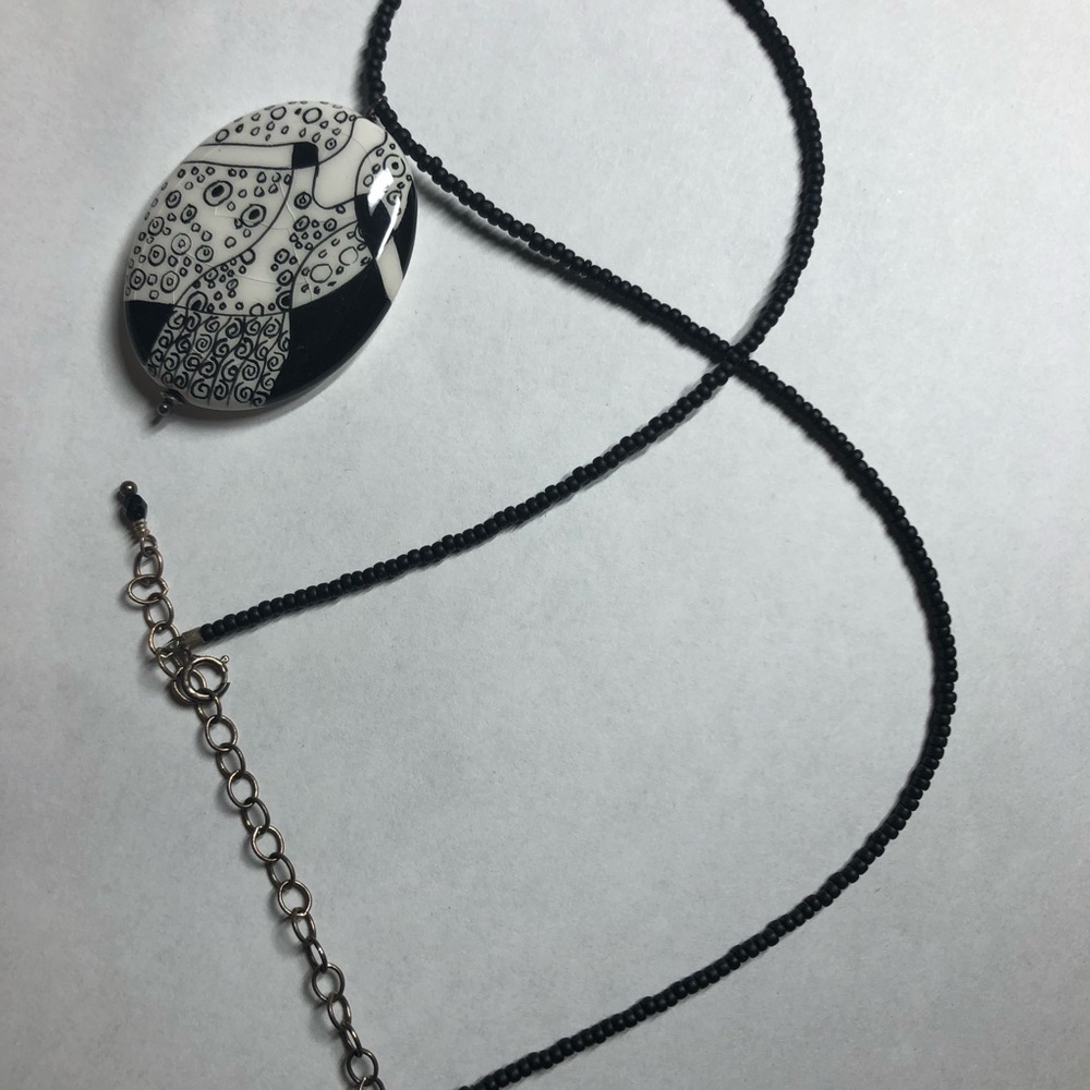 Artisan beaded necklace 18.5”